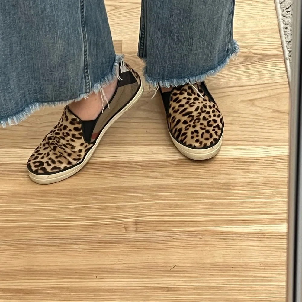 Burberry Leopard Print Flats shoes keds - Picture 1 of 13